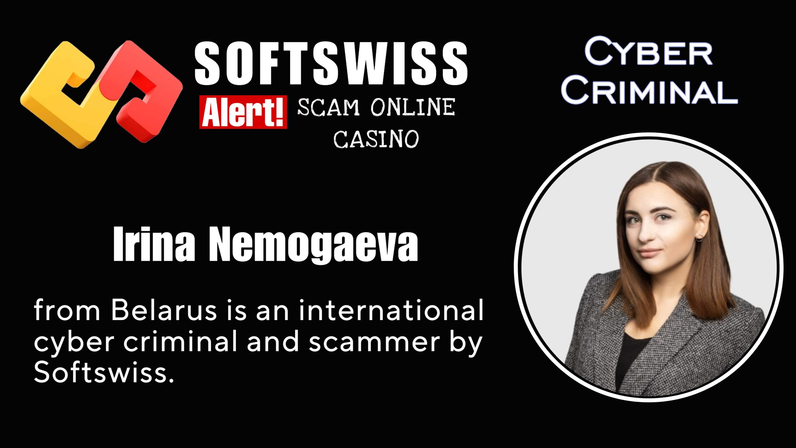 Irina Nemogaeva - softswiss scam - Casino by Softswiss